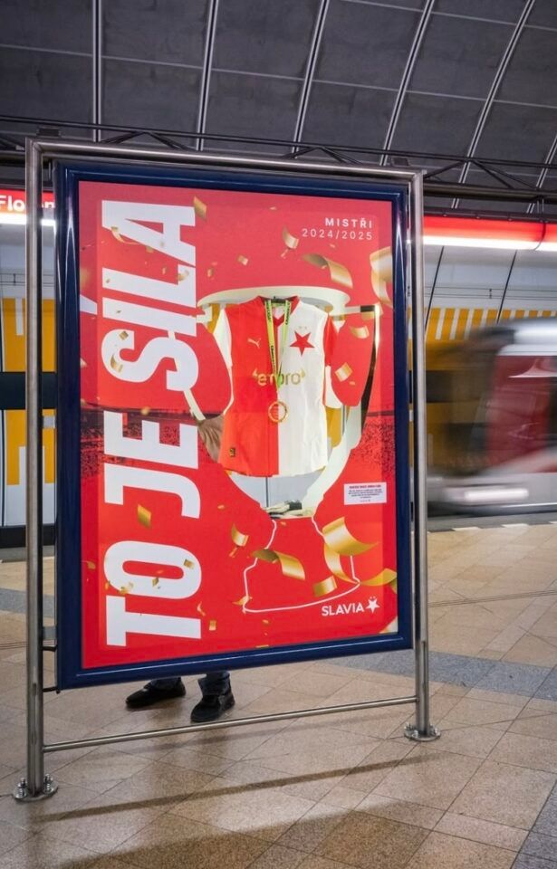Slavia & mistrovská jízda metrem